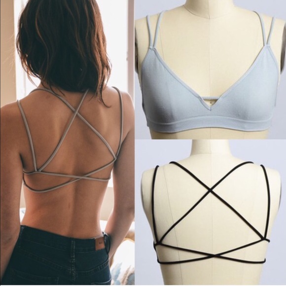 Bellanblue Accessories - AVERIE Cross Back Bralette - BLACK Bellanblue Accessories - AVERIE Cross Back Bralette - BLACK