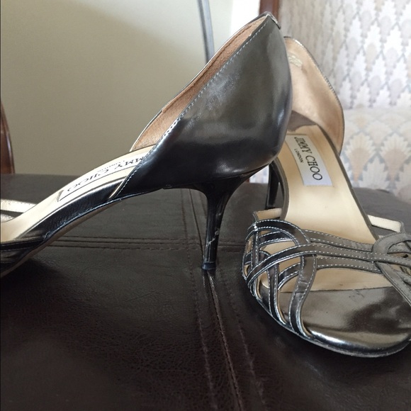 Jimmy choo silver kitten heels - Picture 2 of 4