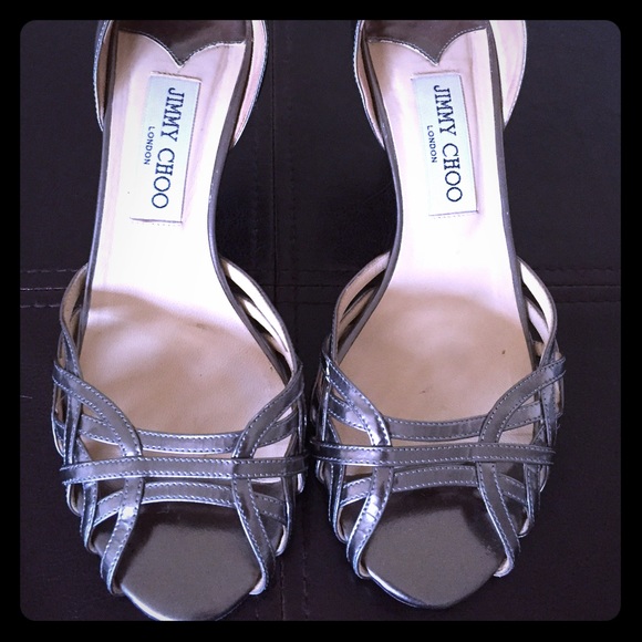 Jimmy choo silver kitten heels - Picture 1 of 4