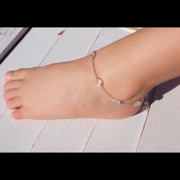 Crystal ankle bracelet for baby and child