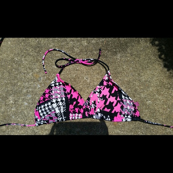 Houndstooth bikini top