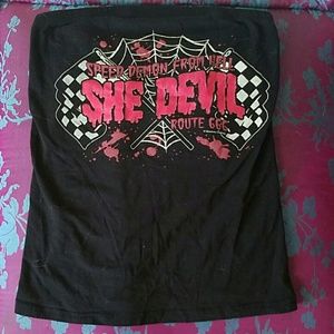 "Speed demon" tube top