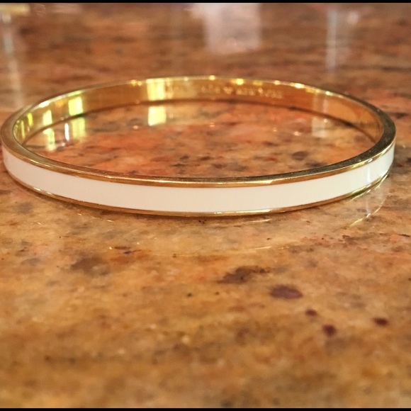 Kate Spade white with gold accents bracelet