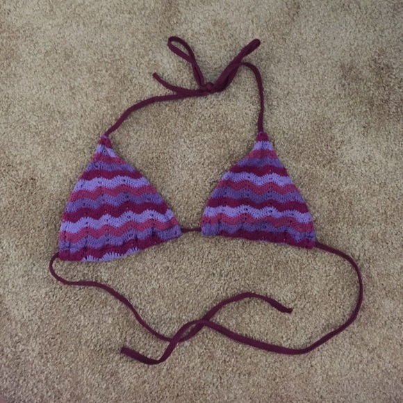 Crochet bikini top