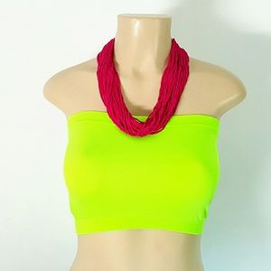 Neon Green New Bandeu Bra