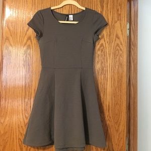 Olive green dress with sleeves!