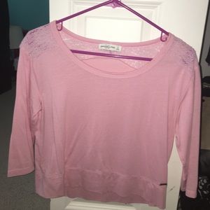 light pink|| abercrombie and fitch shirt