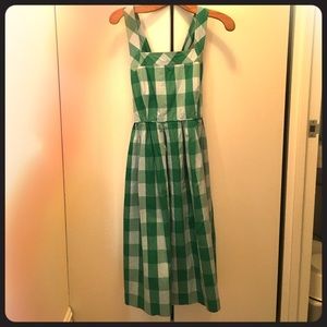 J Crew Ginghan sun dress size 4