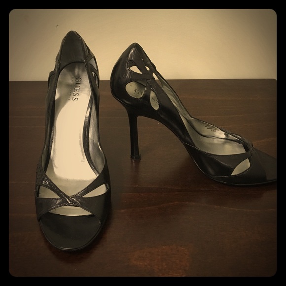 GUESS by Marciano black dressy sandal heels