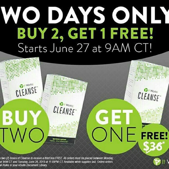 It works cleanse