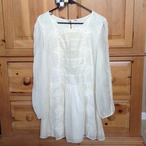 Free people ivory medium tunic/dress