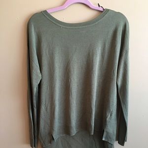 Army green sweater
