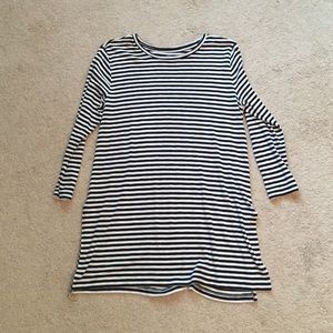 Black/white stripe Old Navy tunic size L