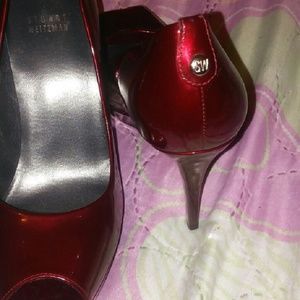 Stuart Weitzman open toe pump