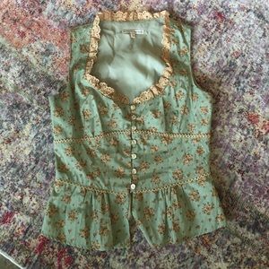 Nanette Lepore peplum top. Size 6