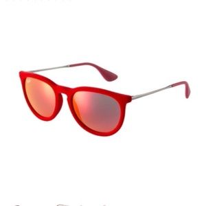 ✨NWT! Ray-Ban" Erika Red Velvet Sunglasses!