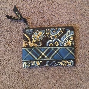 AUTHENTIC Vera Bradley coin purse in Windsor blue
