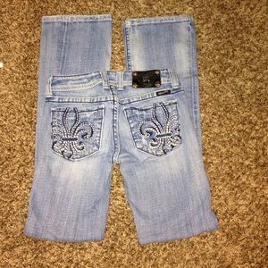 Miss Me Distressed Bootcut Jeans size 26x32