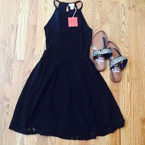 Black skater dress