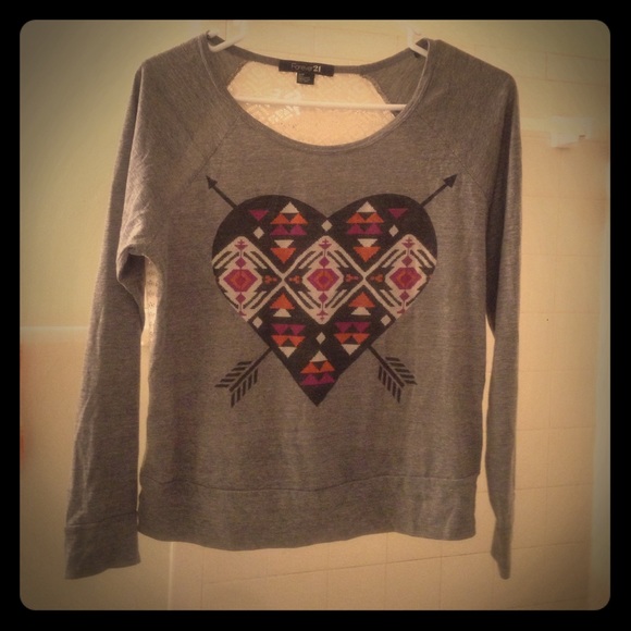 Forever 21 long sleeve, lace back