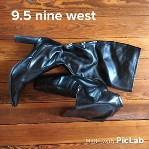 9 west knee high boots.