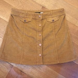 Corduroy mustard skirt