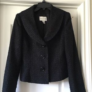WHBM BLACK TWEED JACKET
