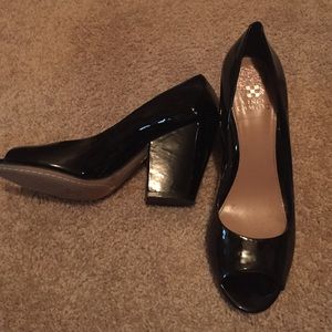 Vince Camuto Patent Leather Black Pumps