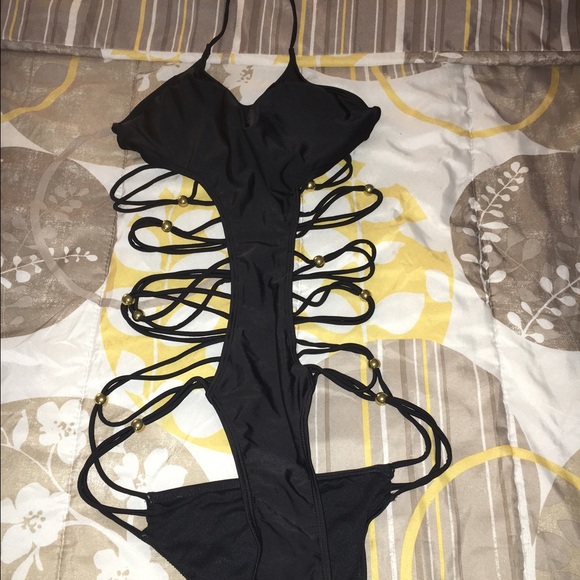 Black sexy one piece cut out sides!!! - Picture 1 of 4