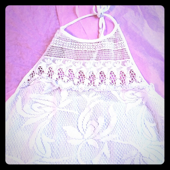 White lace summer dress by Hollister