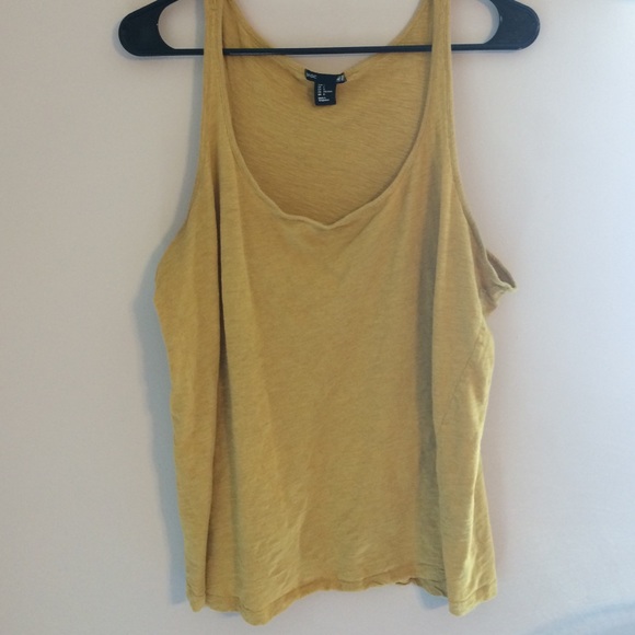 Mustard yellow tank