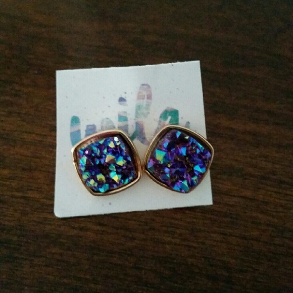 🍾 SALE! 🎉2XHP🎉 Druzy Earrings - Picture 2 of 3