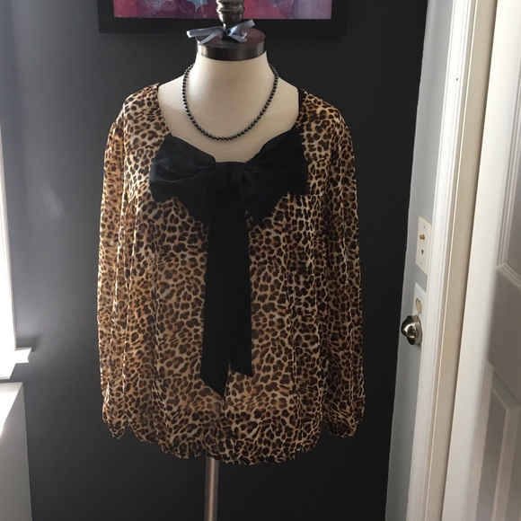 Sheer cheetah top