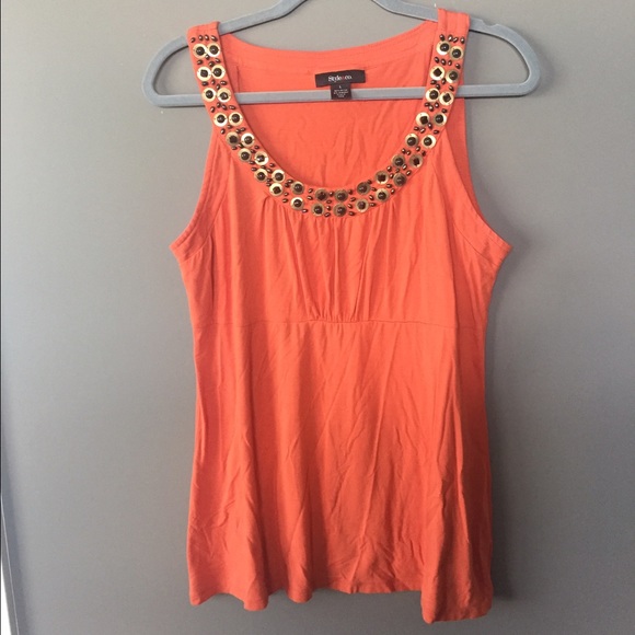 Embellished Sleeveless Top