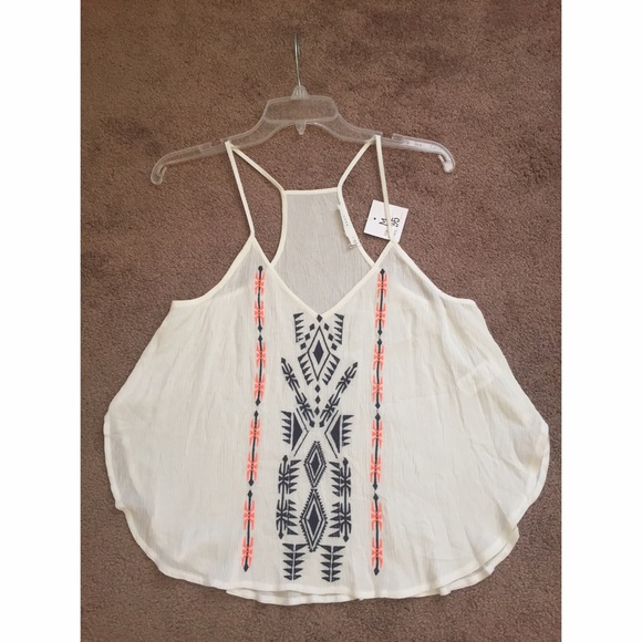 NWT Lush Embroidery Tank Top