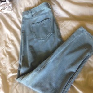 Blue jeggings