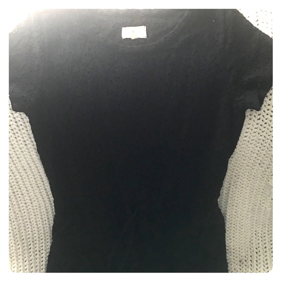 Black eyelet dress fully lined!