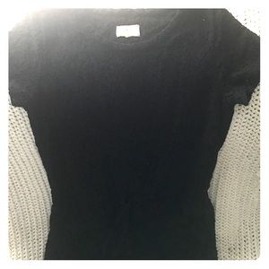 Black eyelet dress fully lined!