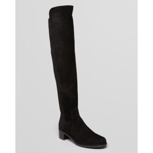 Stuart Weitzman Reserve Over Knee Boot Black Suede