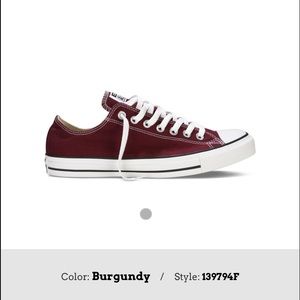 Burgundy Converse