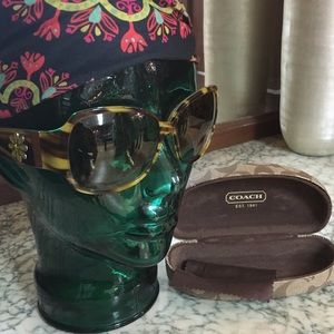 Coach Striped Tortoise Sunglasses