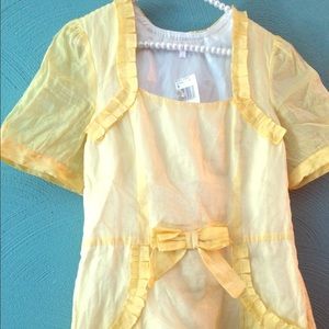 Betsey Johnson size 8 yellow dress