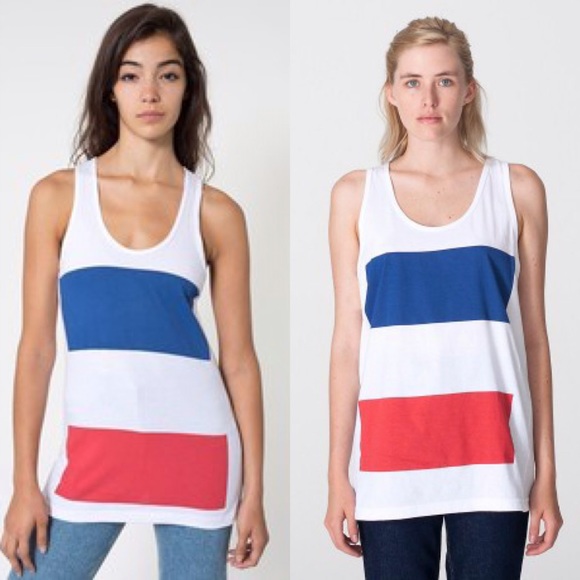 American Apparel French Flag Tank