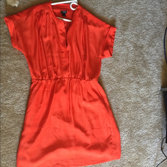 J crew orange dress