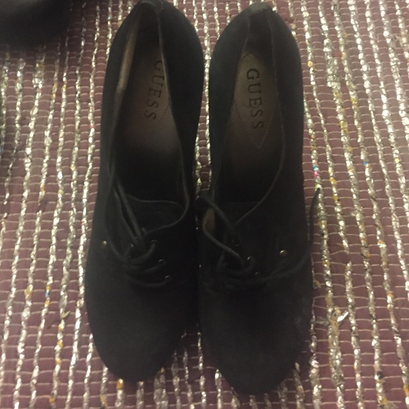 Guess Suede Bootie Heels