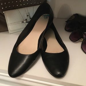 Nine West Black Ballet Flats - like new!