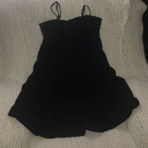 Navy blue eyelet summer dress