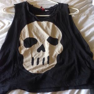 Skull crop top