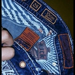 Rock revival lacey shorts