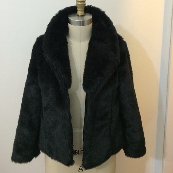 Black Faux Fur Jacket